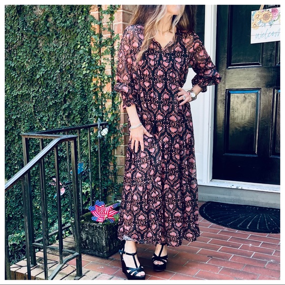 #26 Beautiful Paris Boho chic fully lined stylish maxi dress - Picture 3 of 7